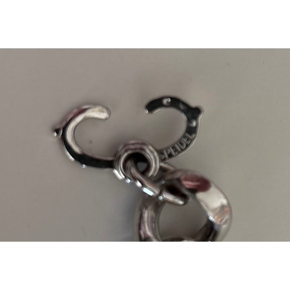 Vintage Speidel ID Bracelet Black Silver‎ Tone Thick Chain Engraved TOM 8.5" - Picture 3 of 8